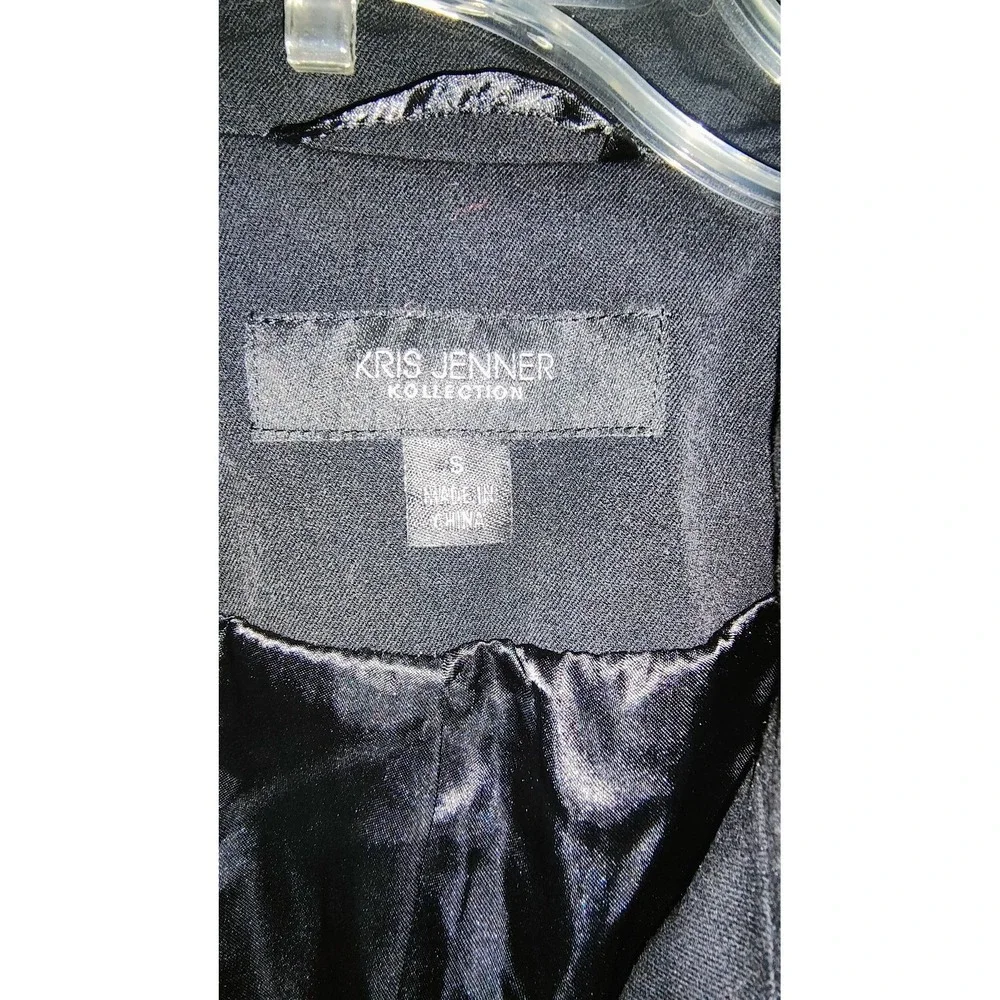 Kris Jenner Collection Women's Black Coat Size Small - Picture 9 of 10